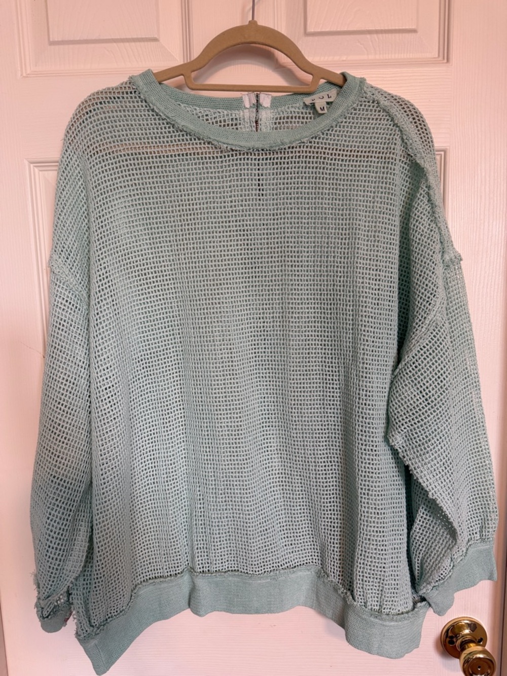 POL Mint Open-Weave Pullover ⭐️NWOT⭐️
